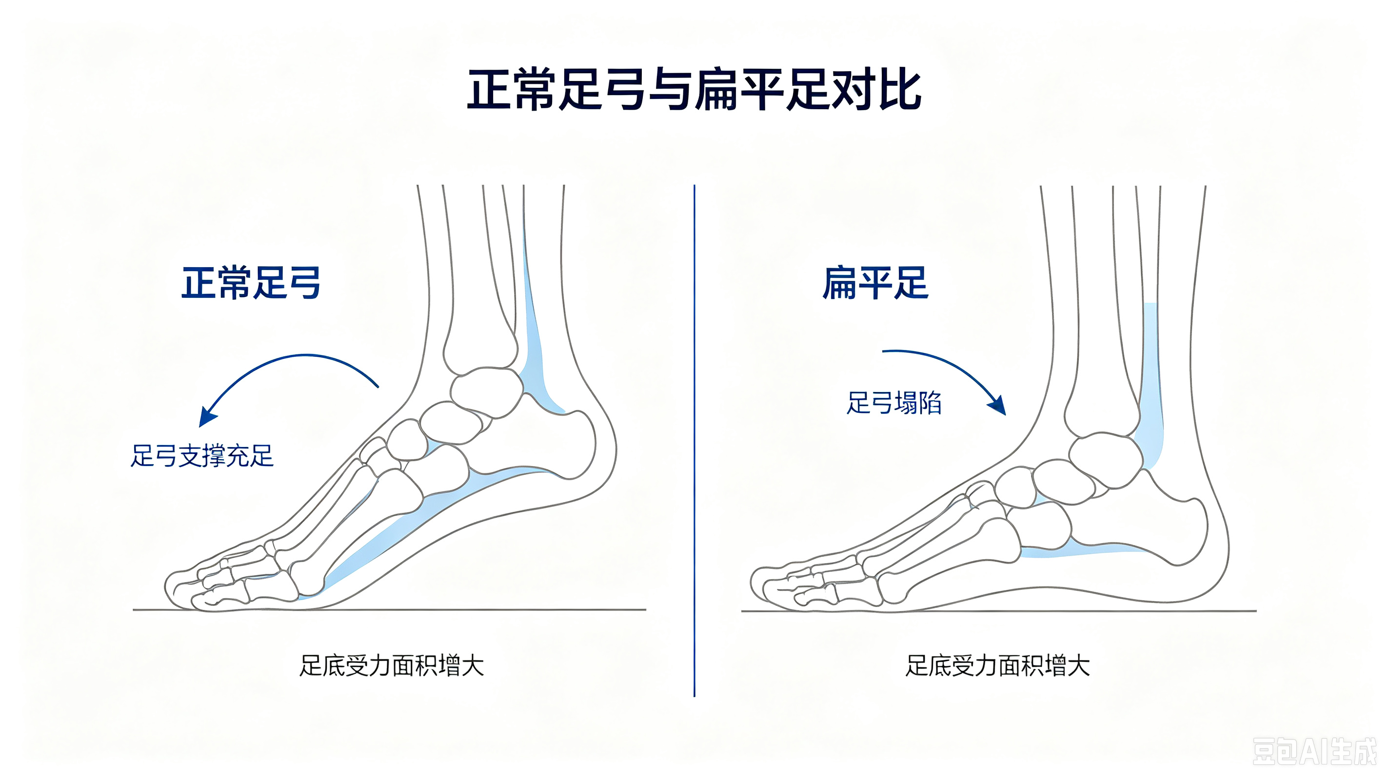 定制扁平足矫形鞋垫——从足底力线根源解决体态与关节问题