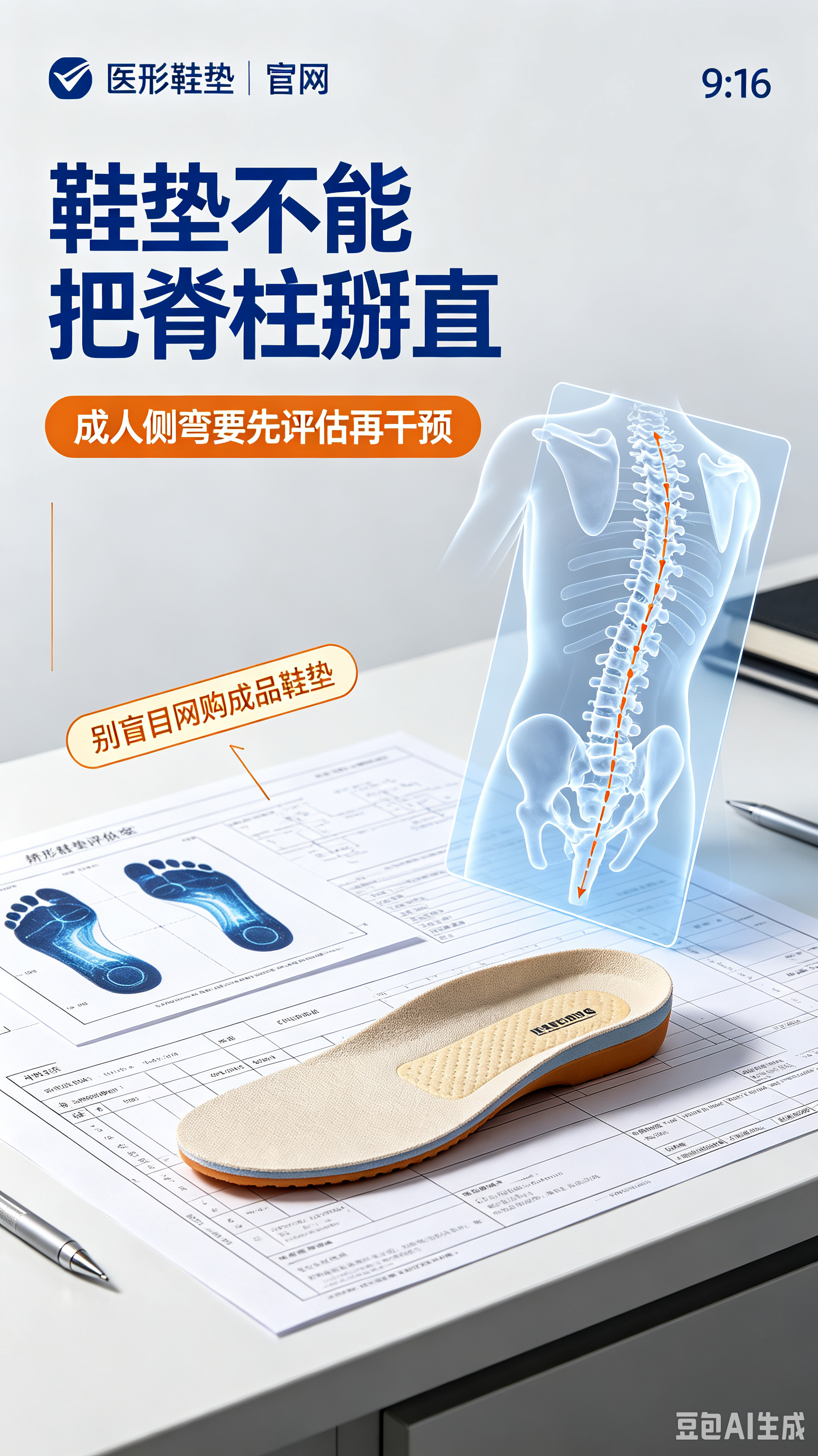 成年人脊柱侧弯，到底要不要配矫形鞋垫？
